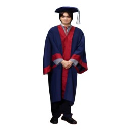 Mass customization of honorary doctorate degree graduation robe, University of Hong Kong HKU red satin black gown, honorary university academician graduation robe DA598 Mass customization of honorary doctorate degree graduation robe, University of Hong Kong HKU red satin black gown, honorary university academician graduation robe DA598